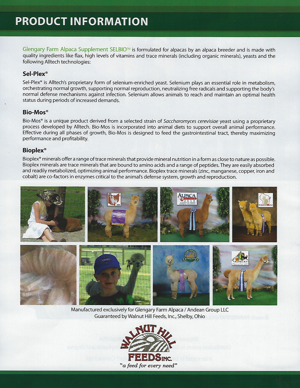 Product Information for Glengary Farm