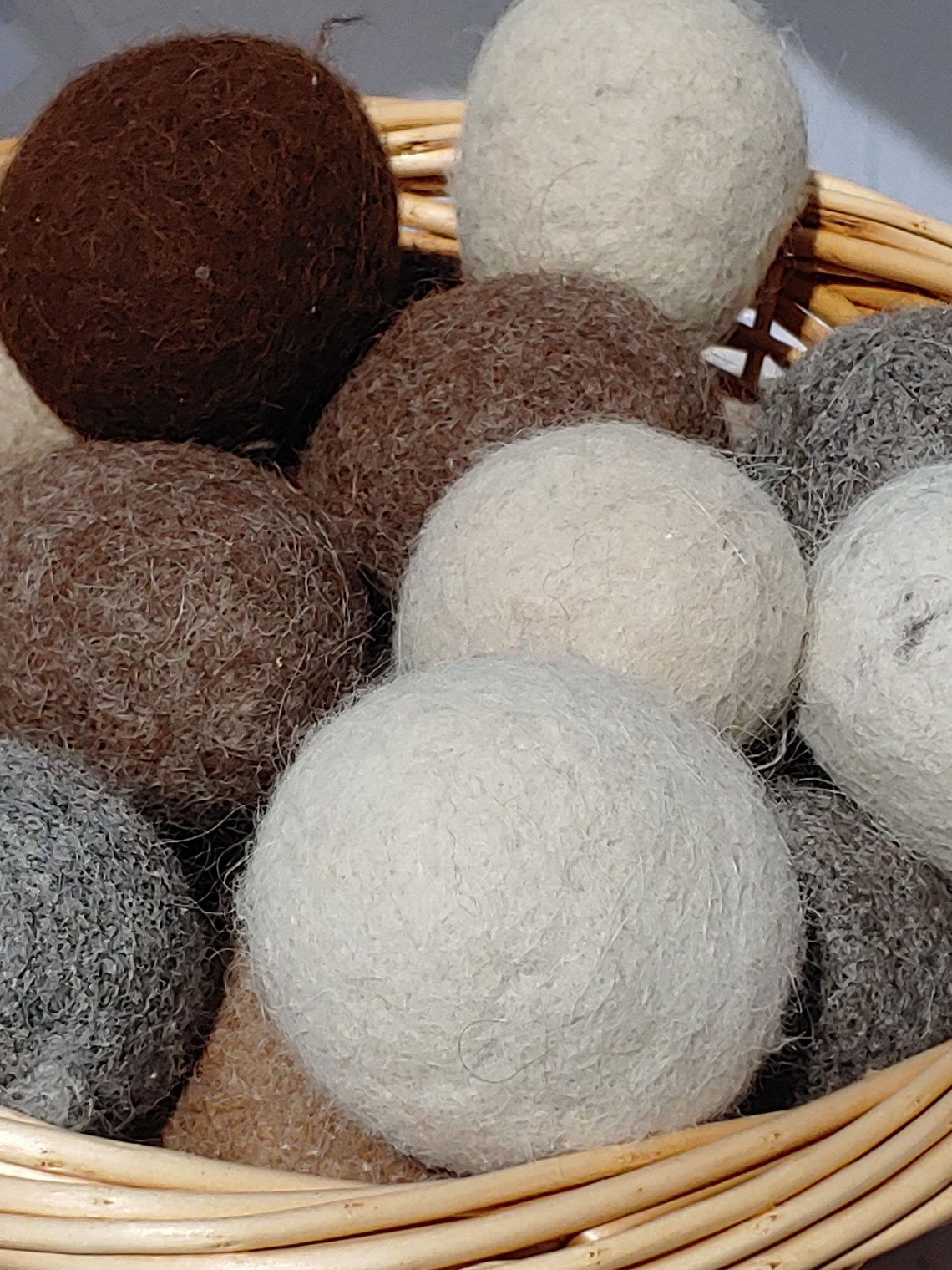 Dryer balls, 100% alpaca fiber