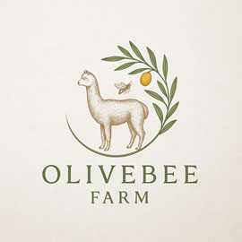 Grey, Black, Brown Huacaya Fleece Logo