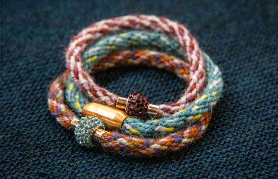 Stacked Alpacalets bracelets