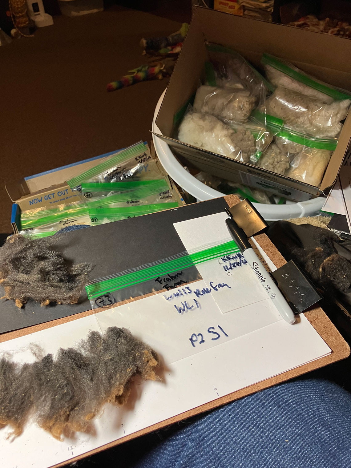 Fiber samples for grade identification